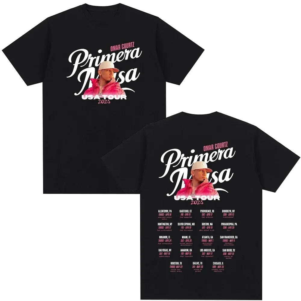 Omar Courtz Primera Musa Album Tour Merch T Shirt Unisex Wounisex Clothing Hip Hop Fashion Tshirt Casual Cotton Short Sleeve Tshirts