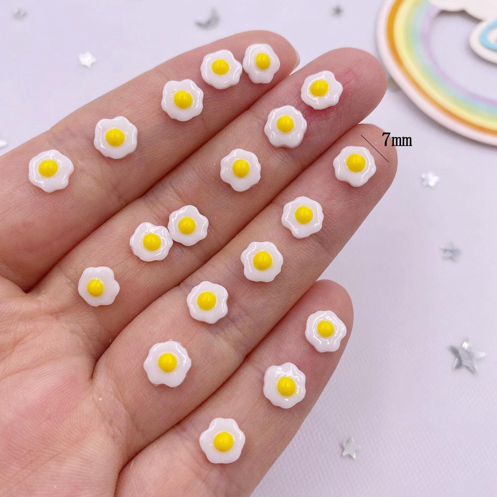 

100 шт. красочные мини-милые яйца для дизайна ногтей из смолы, стразы с плоской задней поверхностью, аппликации, сделай сам, свадебные аксессуары для скрапбукинга, ремесла