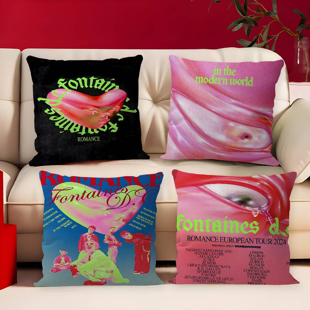 Fontaines D.C. Romance Cushion Cover Polyester Sofa Cushions Decorative Throw Pillows Home Decoration Pillowcover