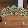 Elegant Party Headbands Crown Hair Hoop for Birthday Wedding Queen Headpiece for Girls Show Stage Costume