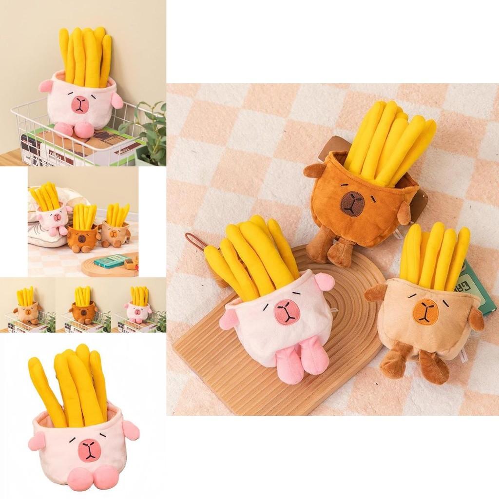 Adorable Capybara French Fries Plush Toy Cute Animal Doll Perfect Gift For Kids