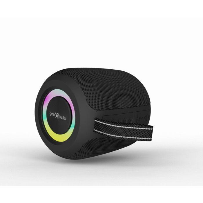 Gembird Enceinte Bluetooth Portable à LED RGB - Haut-parleur sans fil avec lumières RGB, Support MicroSD & USB, Appels mains libres,