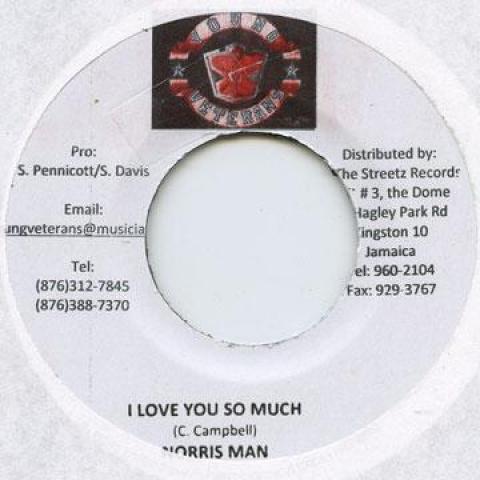

7inch Record NORRIS MAN - I Love You So Much Young Veterans 2009 Jamaica Reggae, Ska & Dub