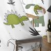 Animal Green Dinosaur Plant Sheer Curtains for Bedroom Living Room Decoration Window Curtain Kitchen Tulle Voile Organza Drapes