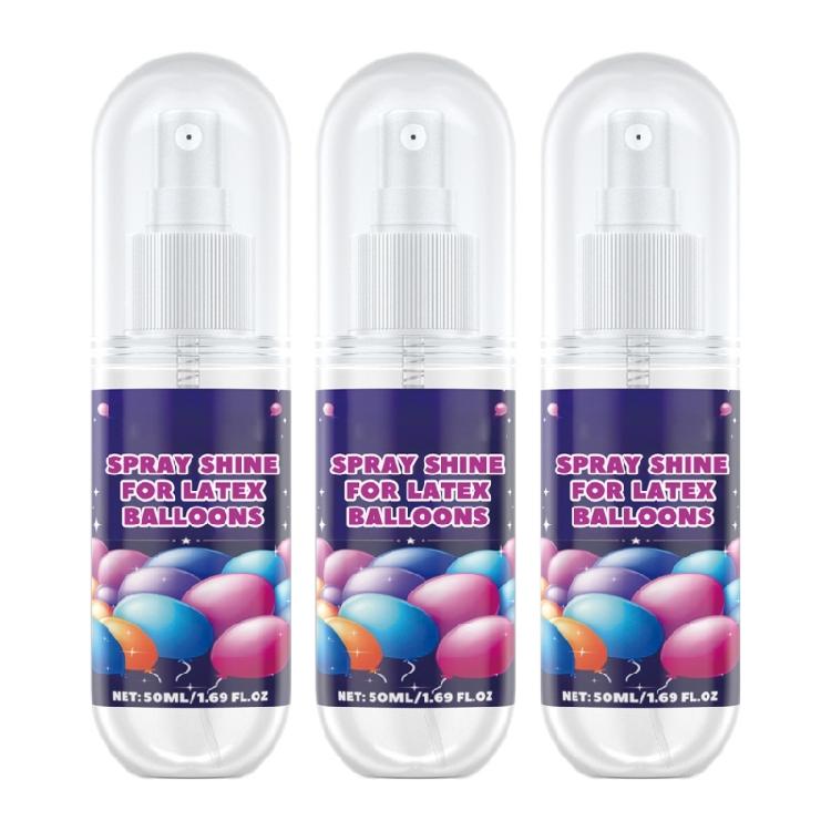 Multifunctional Shine Balloon Spray Latex Balloon High Gloss Finish Spray 50ml Capacity for Event Decors