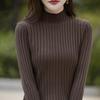 Pure Cotton Half Turtleneck Pit Sweater for Women In Autumn and Winter New Base Shirt Long-sleeved Sweater