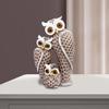 Resin Owl Family Figurines Home Decor Accents Housewarming Gift Decorative Crafts for