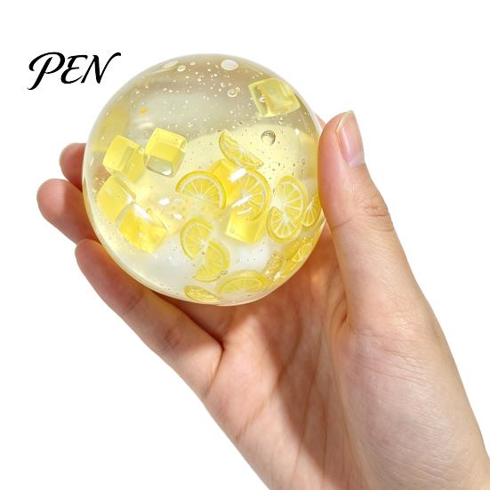 School Relaxation Gadgets Clear Stress Ball Fidget Toy, Anxiety Relief Squeeze Slow Rebound Transparent Toy for Home Office Toys