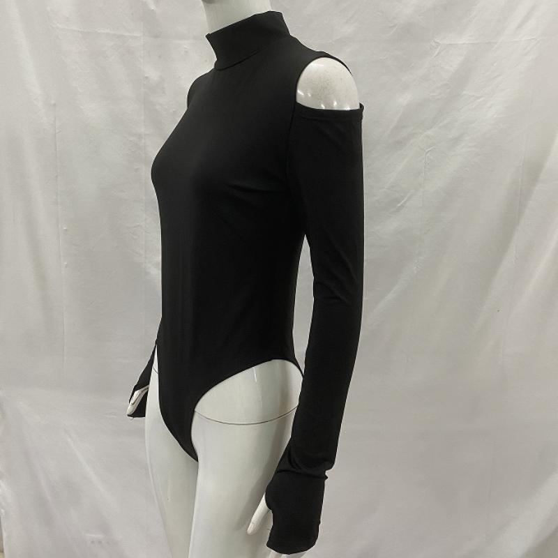 Europäischer und amerikanischer Slim-Fit-Overall mit Rundhalsausschnitt und langen Ärmeln für Damen im Frühling und Herbst