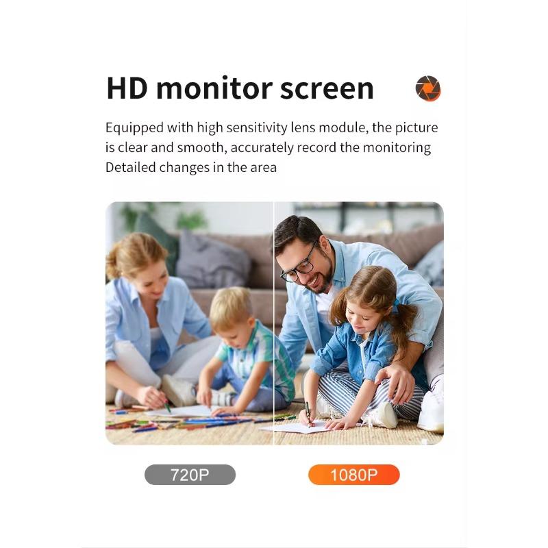 K7 Mini Camera Dual Lens Smart Security Camera 2K HD Camera 2.4GHz Night Vision Baby and Pet Monitoring Motion Detection