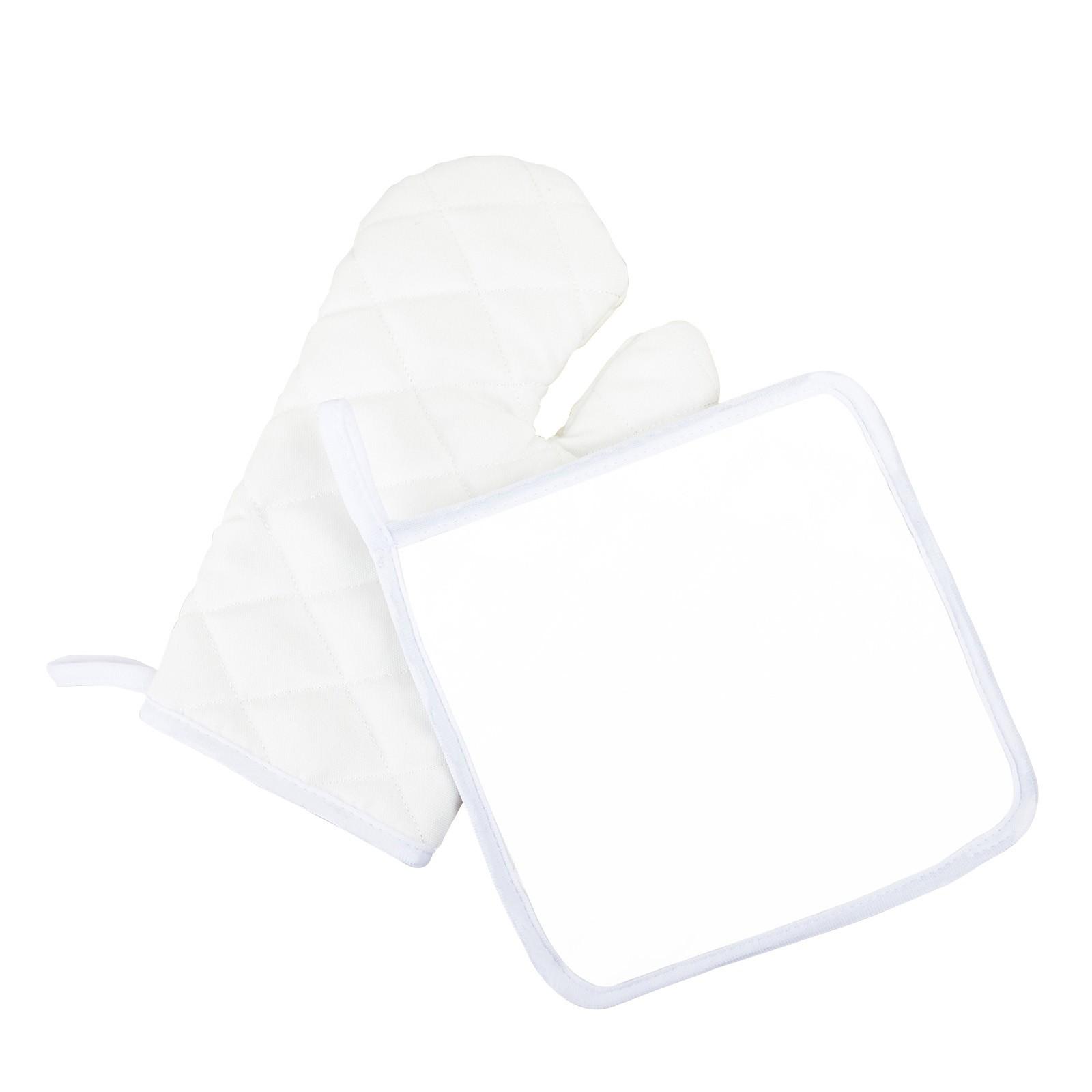 

Изготовленные на заказ утепленные перчатки для духовки и коврики, термостойкие перчатки белый