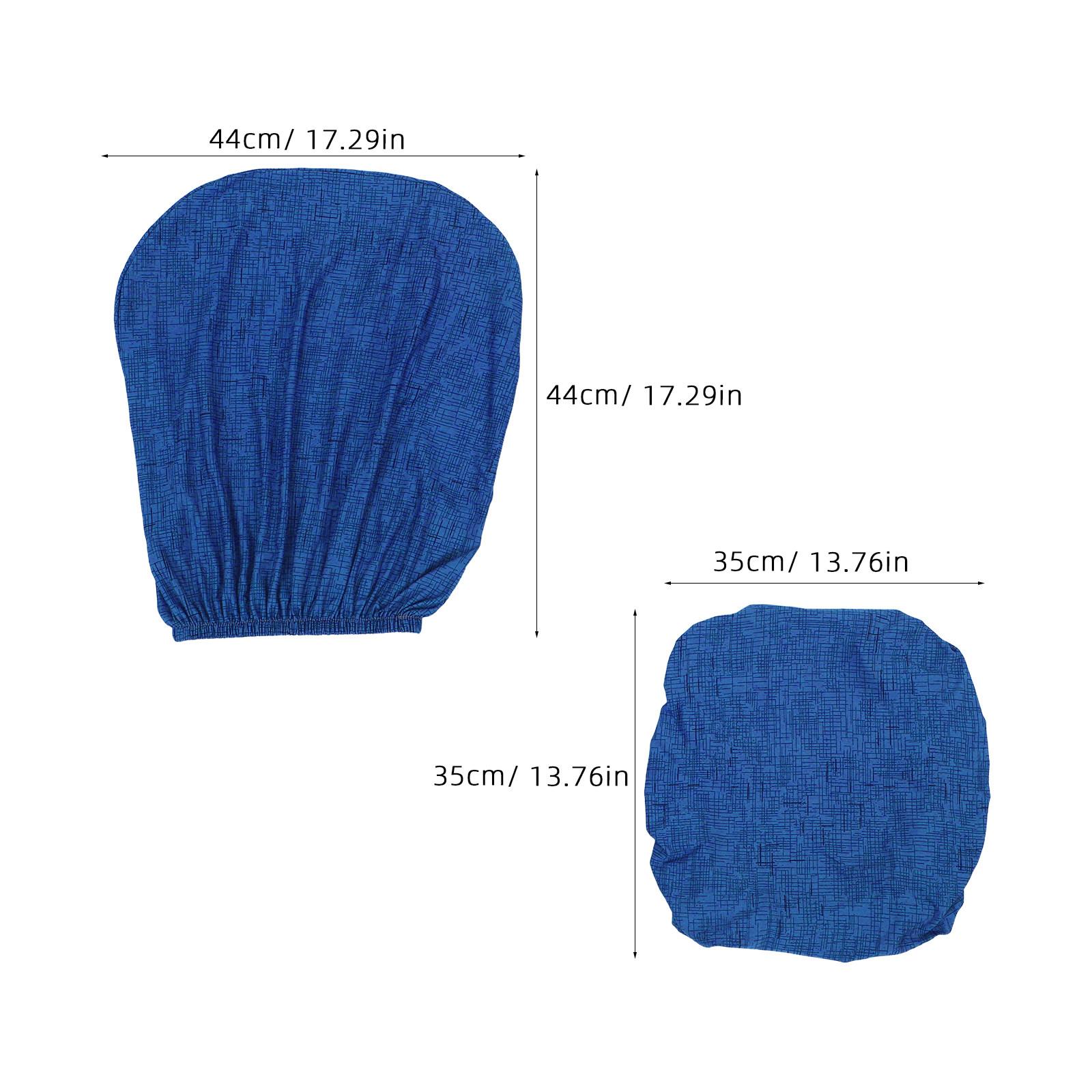 

1 Piece Office Chair Cover Waterproof Anti-Slip for Executive Chairs 100Cm Height Fit Living Room Study Room Decoration темно-синий