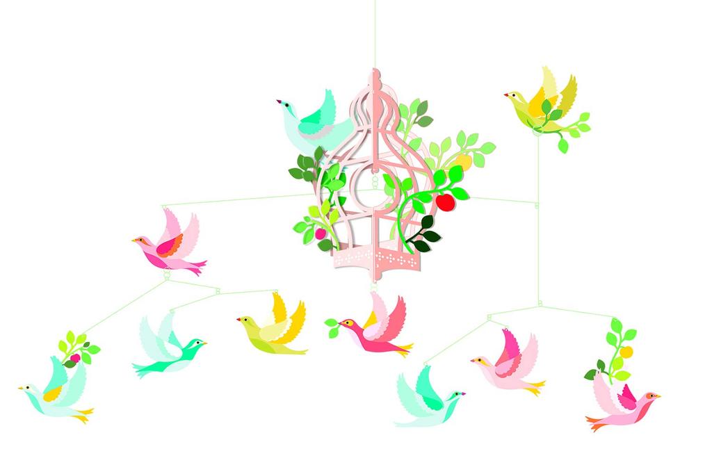 DJECO Birdcage a stylish Scandinavian design for babies and toddlers ages and Perfect for baby school entrance and other special A perfect gift for or