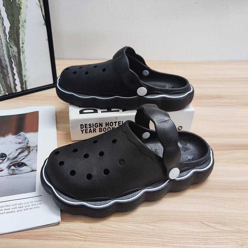 

Обувь с дырками женская носит милое девичье сердечко крутые тапочки студент новые на толстой подошве сумка голова медсестра полутапочки 40/41 [One size smaller]