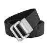 Men's Canvas Double Ring Buckle Elastic Belt