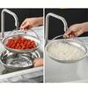Stainless Steel Steaming Rack, Steamed Buns, Steamer, Household Steaming , Fruit Washing Filter With Portable Steamer