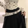 Adjustable Punk Belt PU Leather Women's Belt New Eyelet Waist Belt  Daily Outfits