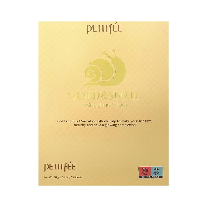 Petitfee Gold & Snail Mask Pack (5 Sheets)