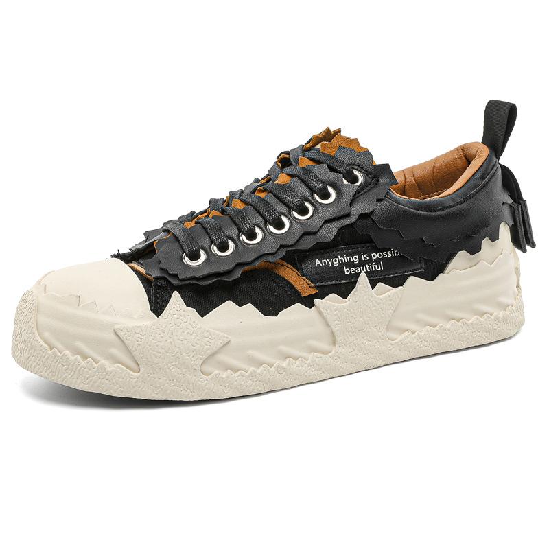 New low-top eggshell men's shoes thick sole heightening trend sports and leisure board shoes men's X317