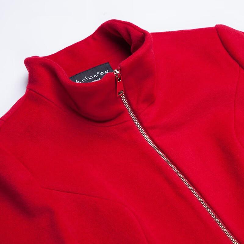 Anlom Women's Thickened Wool Blend Mid-Length Coat