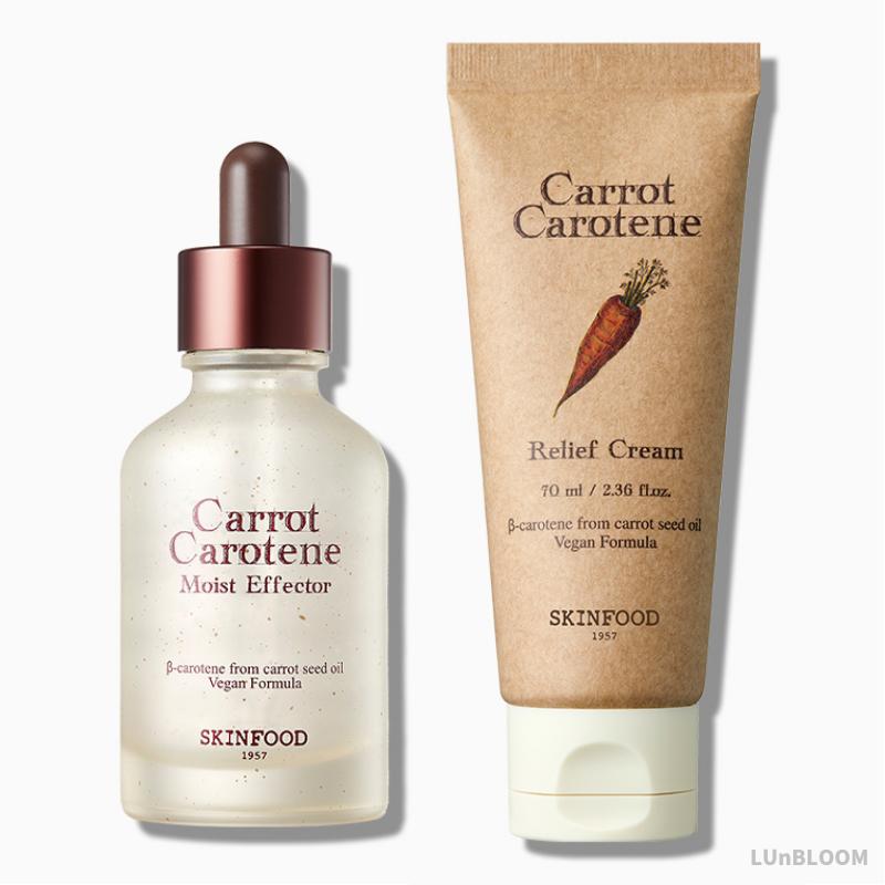 

Skinfood Carrot Carotene Moist Effector Ampoule 55ml + Relief Cream 70ml Set