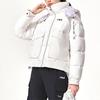 Fila Fleece Hooded Loose Down Jacket Women Outerwear Standard-White F11W149901F-WT