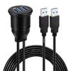 Drmtru Suzuki New Jimny & Sierra Car USB 3.0 Extension Panel Flush Mount Cable