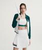 Sergio Tacchini W Goat Damarind Better Knit Zip-Up Cardigan (Green)