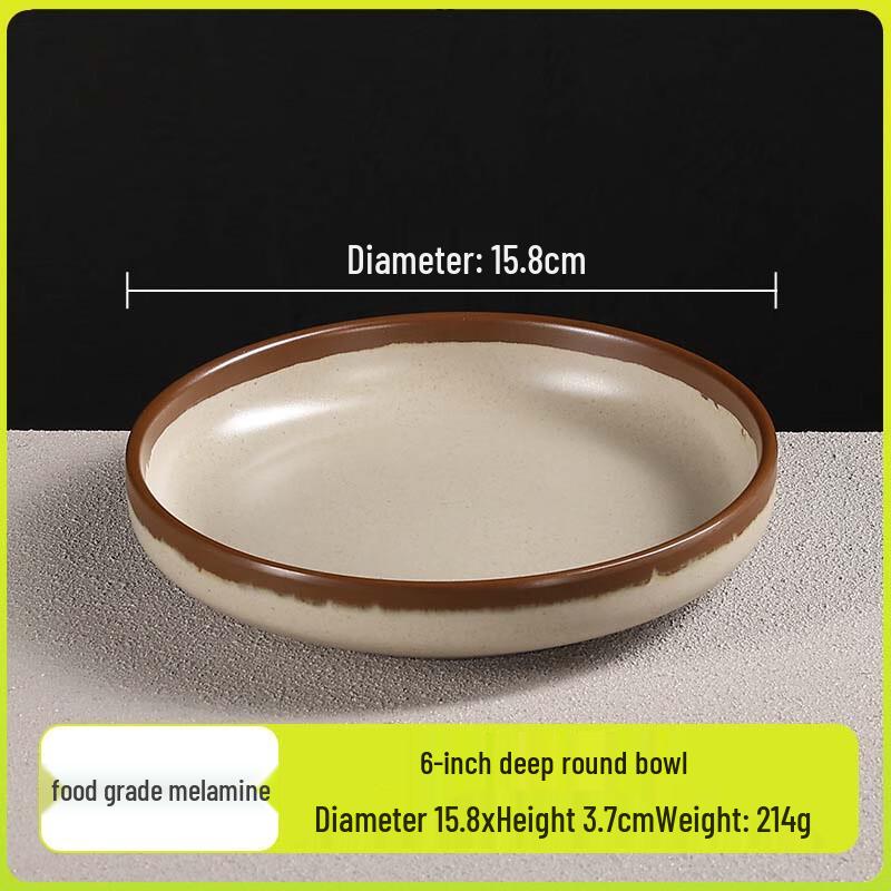 Jiu Bing Melamine Commercial Serving Plates
