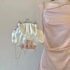 New Girl Cute Pleated Clip Gift Bag High-end Chain Bag Portable Messenger Bag Dumpling Bag