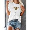 Bee Kind Faith Printed Loose Comfortable Casual T-shirt Short Sleeve