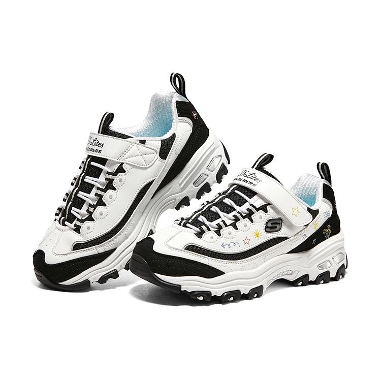 (GS) Skechers DLITES 1.0 'Black White' Kids' 319020L-BKW