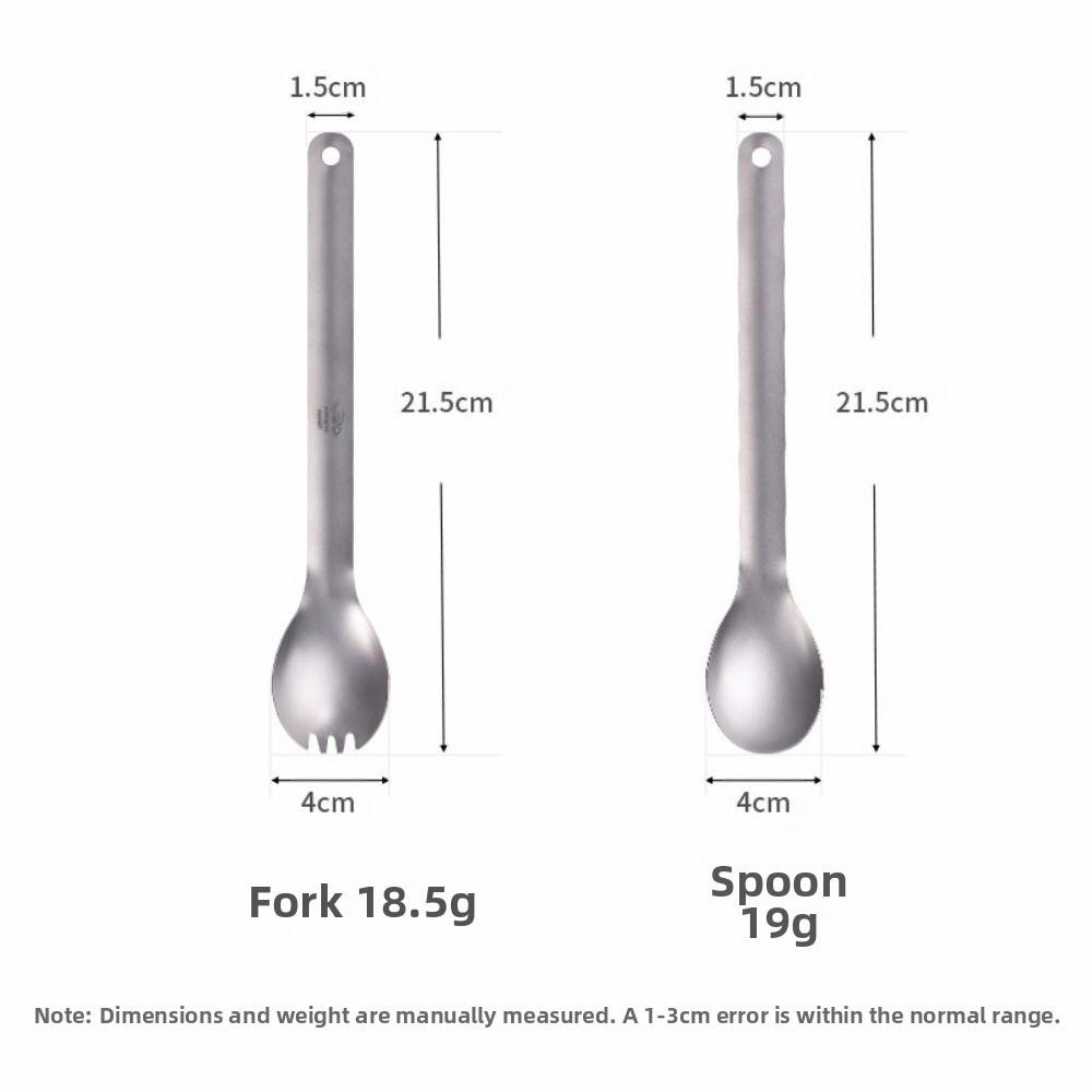 Titanium Spoon New EDC Outdoor Camping Picnic Cookware Portable Multistyles Titanium Spoon Ultralight Titanium Alloy Fork