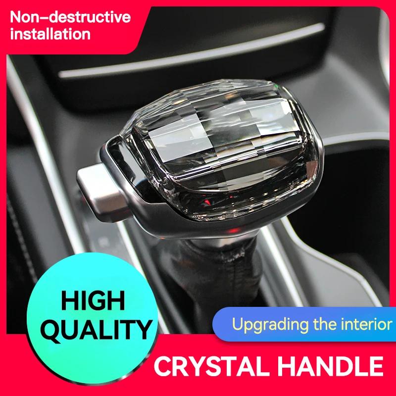 Gear Shift Knob Crystal Cover for Honda Accord 10th Odyssey Vezel HRV Fit Civic 11th CRV 2023 Handles Stick Head LHD Accessories
