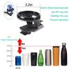 High-quality Car Center Console Side Drinks Cup Holder for BMW 3 Series E90 E92 E93 2005-2012 Carbon Steel Interior Accessories