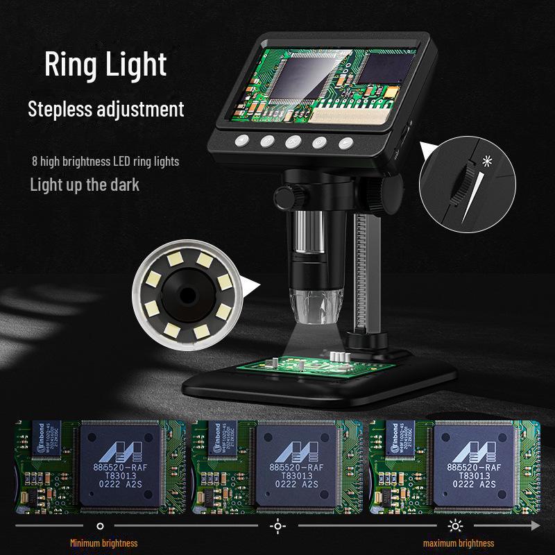 4.3-inch Digital Electronic Microscope for Industrial Maintenance and Detection