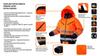 High Visibility Padded Work Jacket Orange Size Xl - T N81-711-Xl