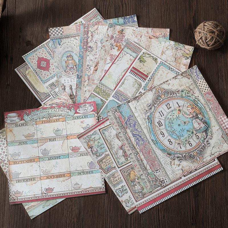 Stamperia Journal Collection: 18 Cute & Beautiful Themed Paper Sheets with Decorative Stickers