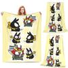 Ranma 12 Saotome Schweinemädchen Decken Flanell Sofa Überwurfdecke Leicht für Zuhause Schlafzimmer Outdoor Decken Tagesdecke Steppdecke