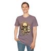 Totenkopf Kaffee Gotisch Grusliges Café Halloween Lustiges Unisex Softstyle T-Shirt