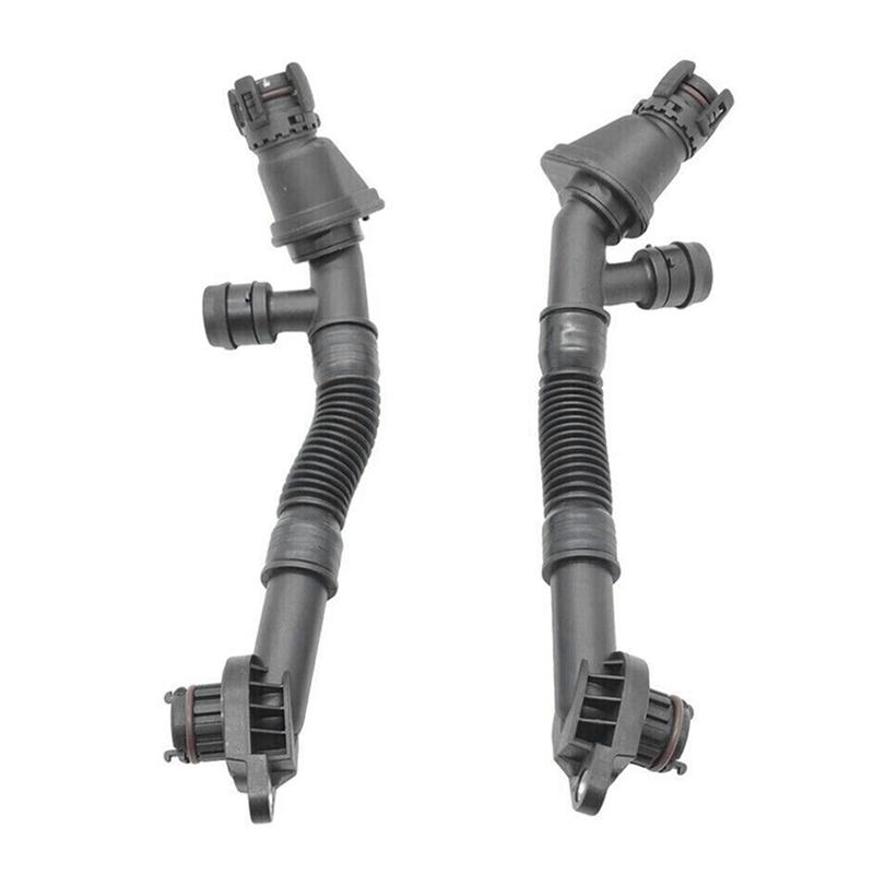 Car Crankcase Vent Hoses Parts Left&Right For BMW 550I 650I 750I B7 X5 X6 11157646087 11157646086