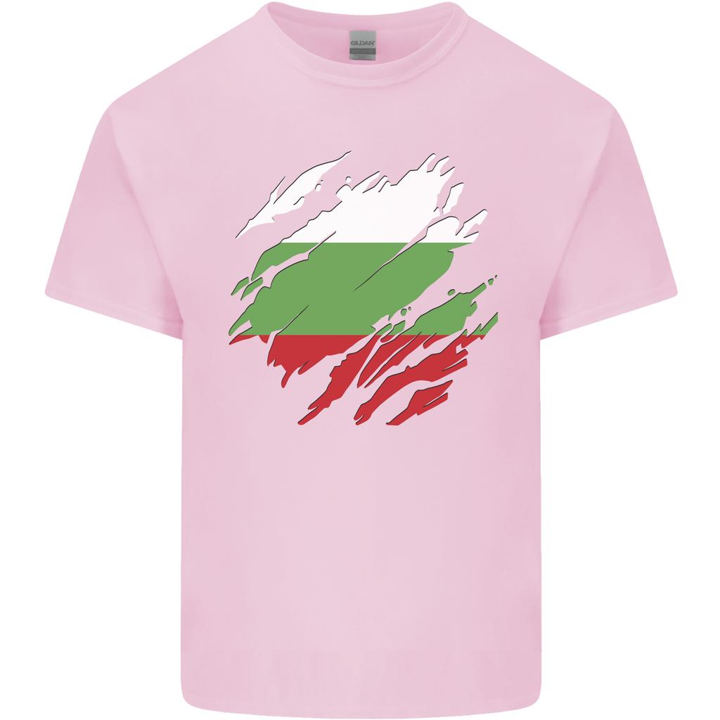Torn Bulgaria Flag Bulgarian Day Football Unisexs Light Cotton TShirt