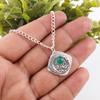 Green Onyx Cab Gemstone Jewelry, 925 Solid Sterling Silver Pendant, Handmade Silver Pendant For Wedding Gift