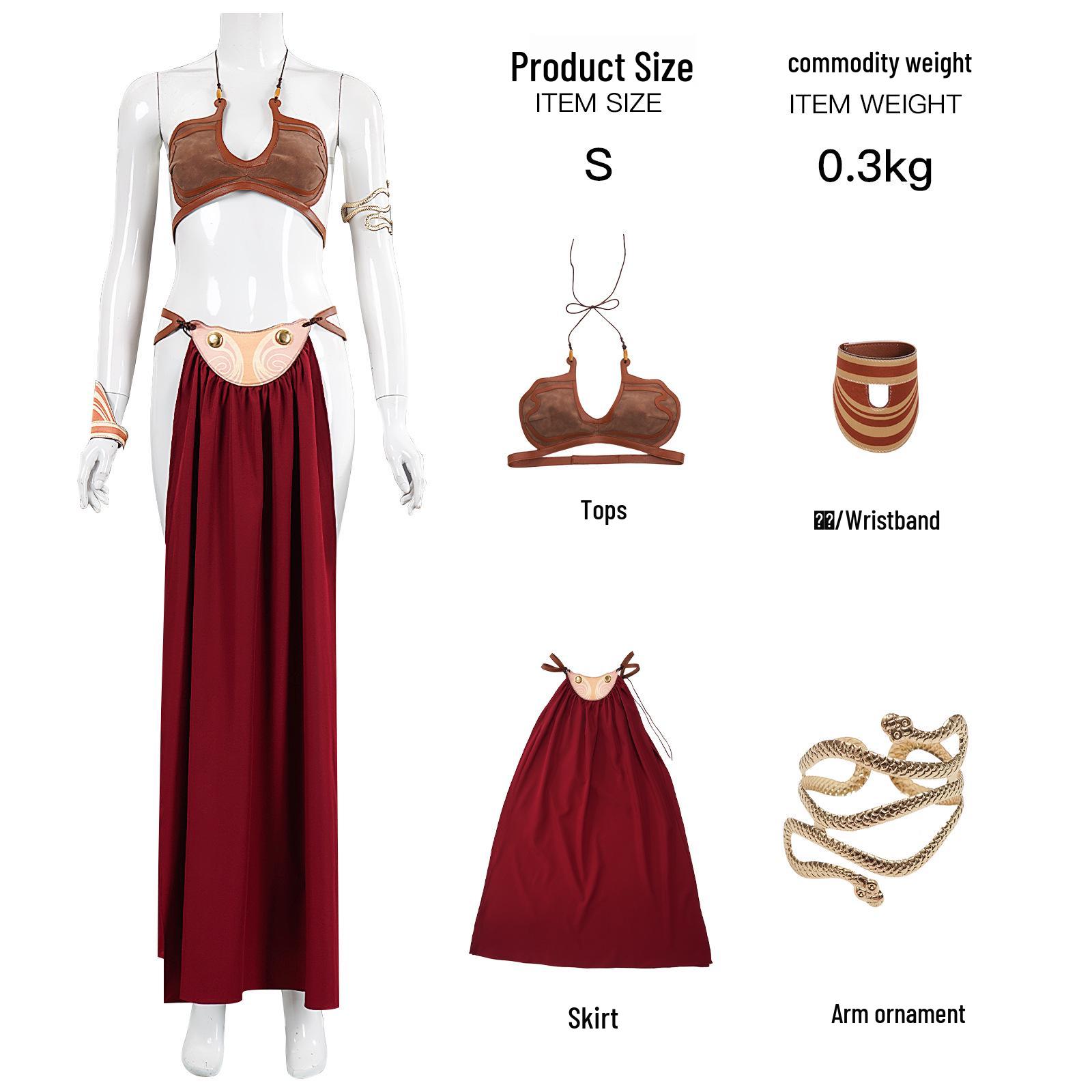 Princess Leia Star Wars Cosplay Costume for Adults - Halloween & Stage Performance S