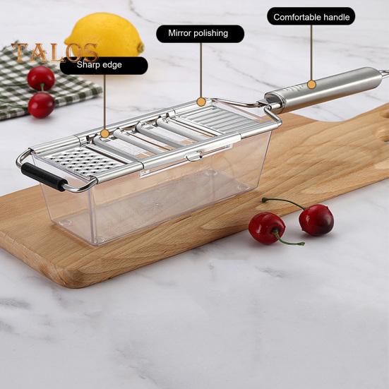 Vegetable Slicer Stainless Steel Food Slicer Removable Blade Kitchen Slicer Vegetable Cutter for Salads Cheese Fruit