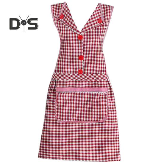 Water-resistant Cooking Bib Tie Back Design Useful Kitchen Apron Anti-greasy Anti-wear Overalls