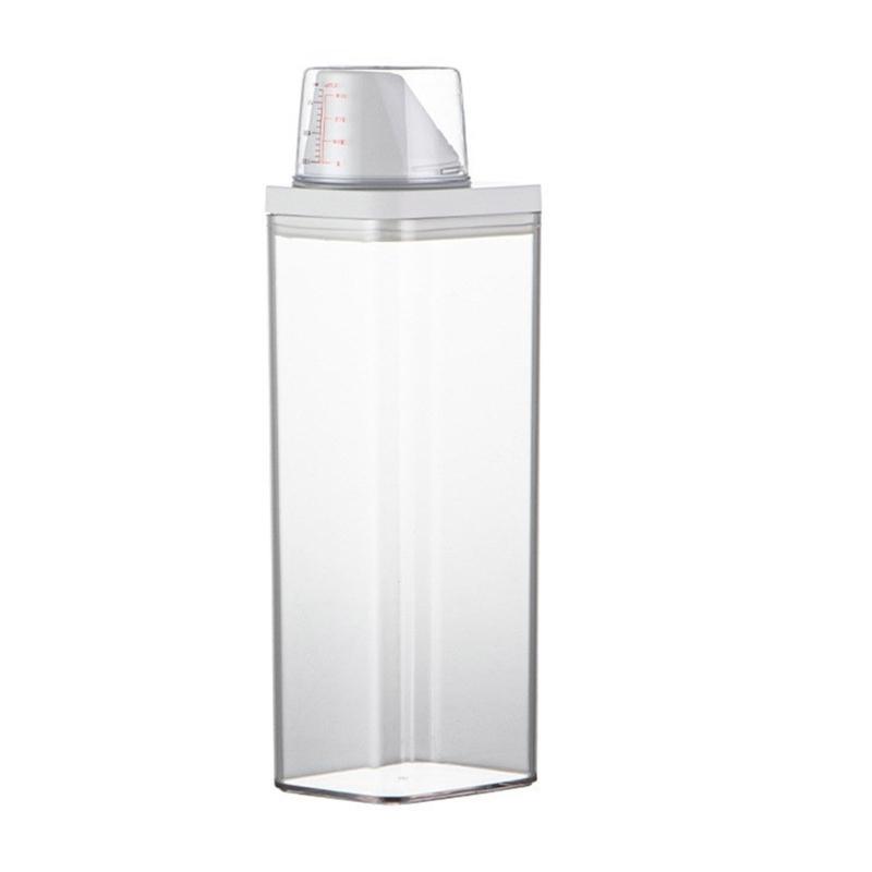 Airtight Detergent Dispensers with Measuring Cup Convenient Storage Container
