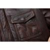 Chinese Size Casual Leather Jacket Men Real Cow Leather Retro Vintage Leather Jackets Mens Jackets