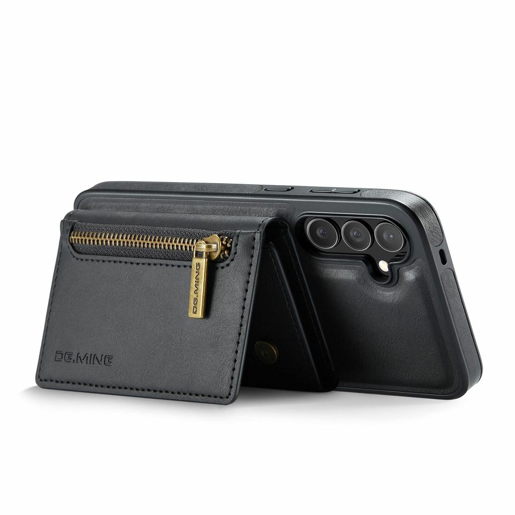 DG.MING M5 Series For Samsung Galaxy S25 FE Case Detachable Magnetic Leather Phone Cover with Card Slots
