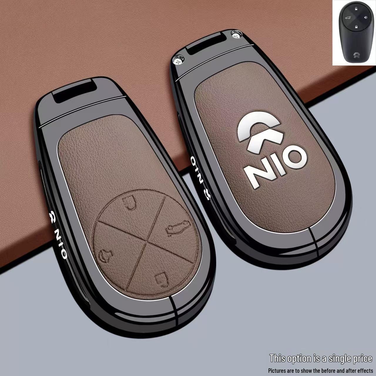 

Compatible Key Case for Nio ES8, New ET5, ET7, ET9, EC6, ES6, EC7, ES7 - Car Bag Buckle Shell.